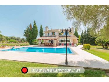 VILLA CON LICENCIA DE ALQUILER VACACIONAL A 10 MINUTOS DE PALMA