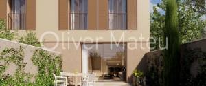 CHALET ADOSADO DE OBRA NUEVA  CON TERRAZA, JARDÍN , APARCAMIENTO Y PISCINA COMUNITARIA