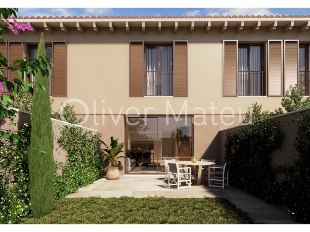 CHALET ADOSADO DE OBRA NUEVA CON TERRAZA, JARDÍN , APARCAMIENTO Y PISCINA COMUNITARIA