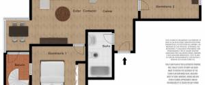 CENTRALLY LOCATED PENTHOUSE APARTMENT WITH LARGE ROOF TERRACE