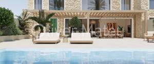 CASA MALLORQUINA TOTALMENTE REFORMADA CON PISCINA, TERRAZA-JARDÍN Y GARAGE EN SA CABANETA